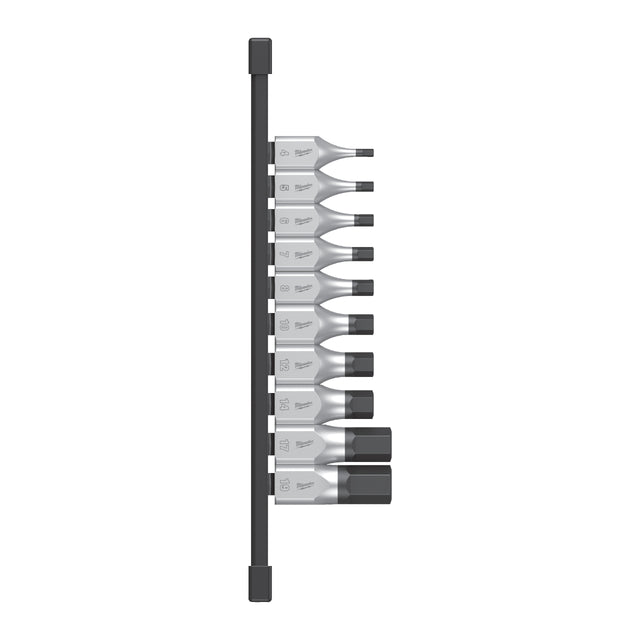 Milwaukee Set 10 buc. cap cheie tubulară cu bit ½″, hex 4932480853