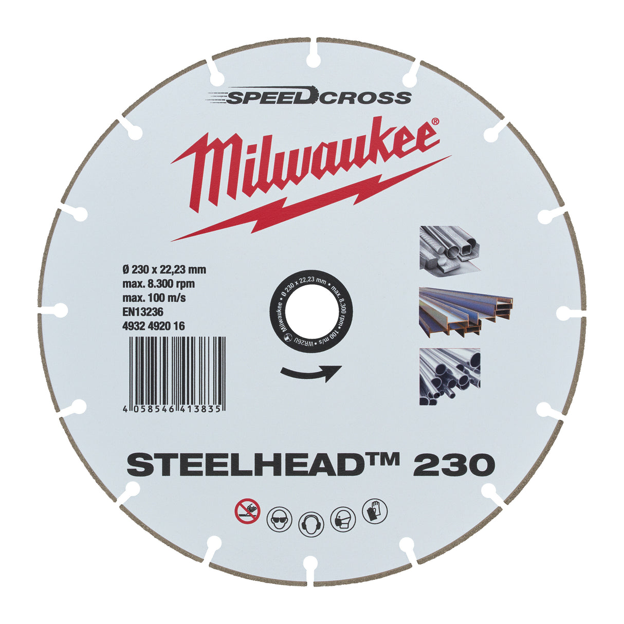 Milwaukee Disc diamantat premium steelhead 230mm 4932492016