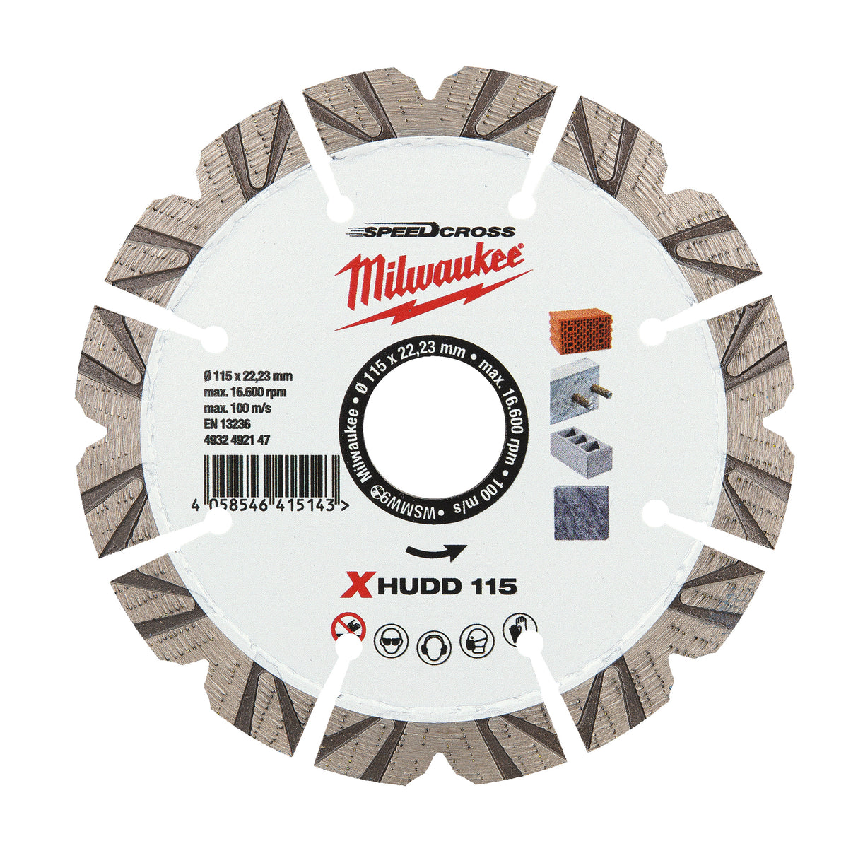 Milwaukee Disc diamantat speedcross xhudd 115mm 4932492147