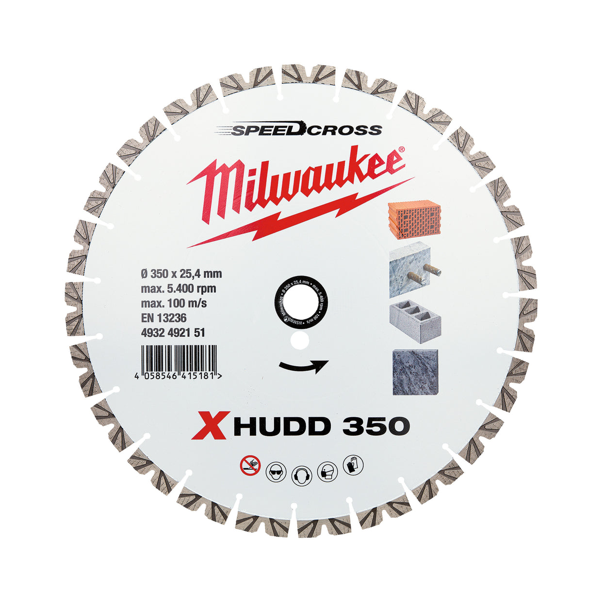 Milwaukee Disc diamantat speedcross xhudd 350mm 4932492151