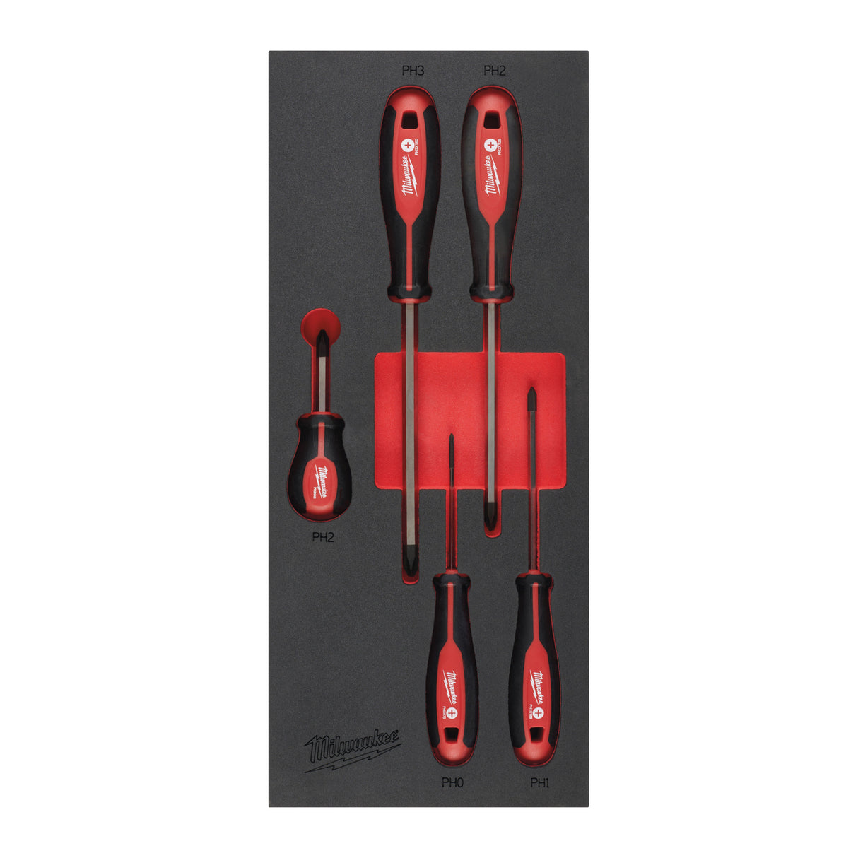 Milwaukee Inserție din spumă set 5 surubelnițe ph 4932492393