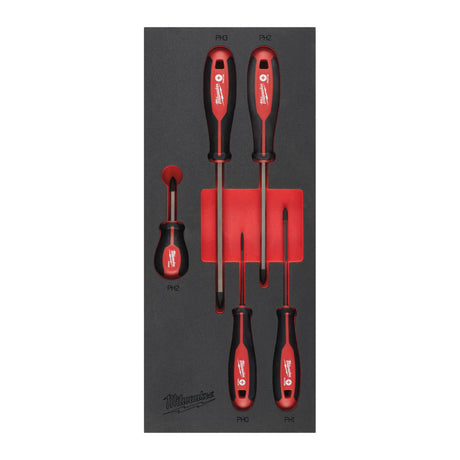 Milwaukee Inserție din spumă set 5 surubelnițe ph 4932492393