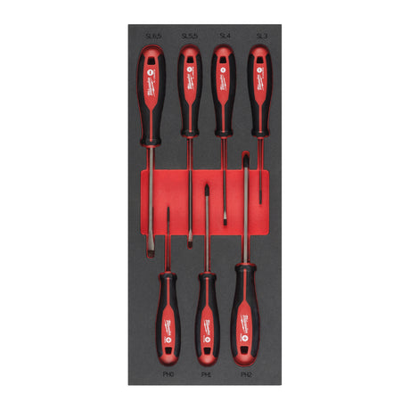 Milwaukee Inserție din spumă set 7 surubelnițe sl+ph 4932492394