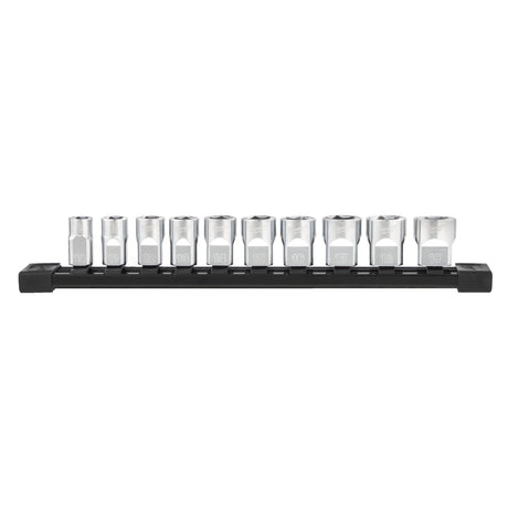 Milwaukee Set 10 bucăți chei tubulare cromate 3/8˝ sistem metric 4932492507
