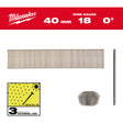 Milwaukee Cuie inox 18g, 40mm, 5.000 bucăți 4932492562