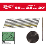 Cuie pentru pistol, 20°, cap rotund Milwaukee