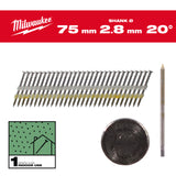Milwaukee Cuie cap rotund, 20, 75mm, 2.000 bucăți 4932492588