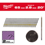 Cuie pentru pistol, 20°, cap rotund Milwaukee