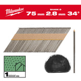 Cuie pentru pistol, 34°, cap D Milwaukee