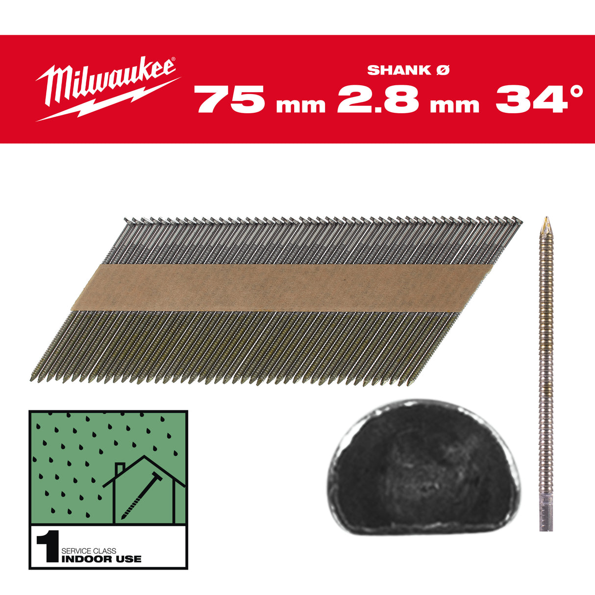 Milwaukee Cuie cap d, 34, 75mm, rs, 2.200 bucăți 4932492602