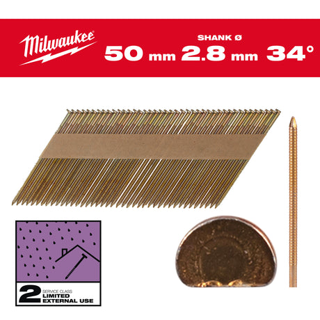 Milwaukee Cuie cap d, 34, 50mm, rs, g, 2.200 bucăți 4932492606