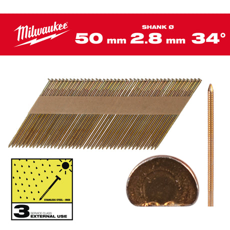 Milwaukee Cuie cap d, 34, 50mm, rs, hdg, 2.200 bucăți 4932492613