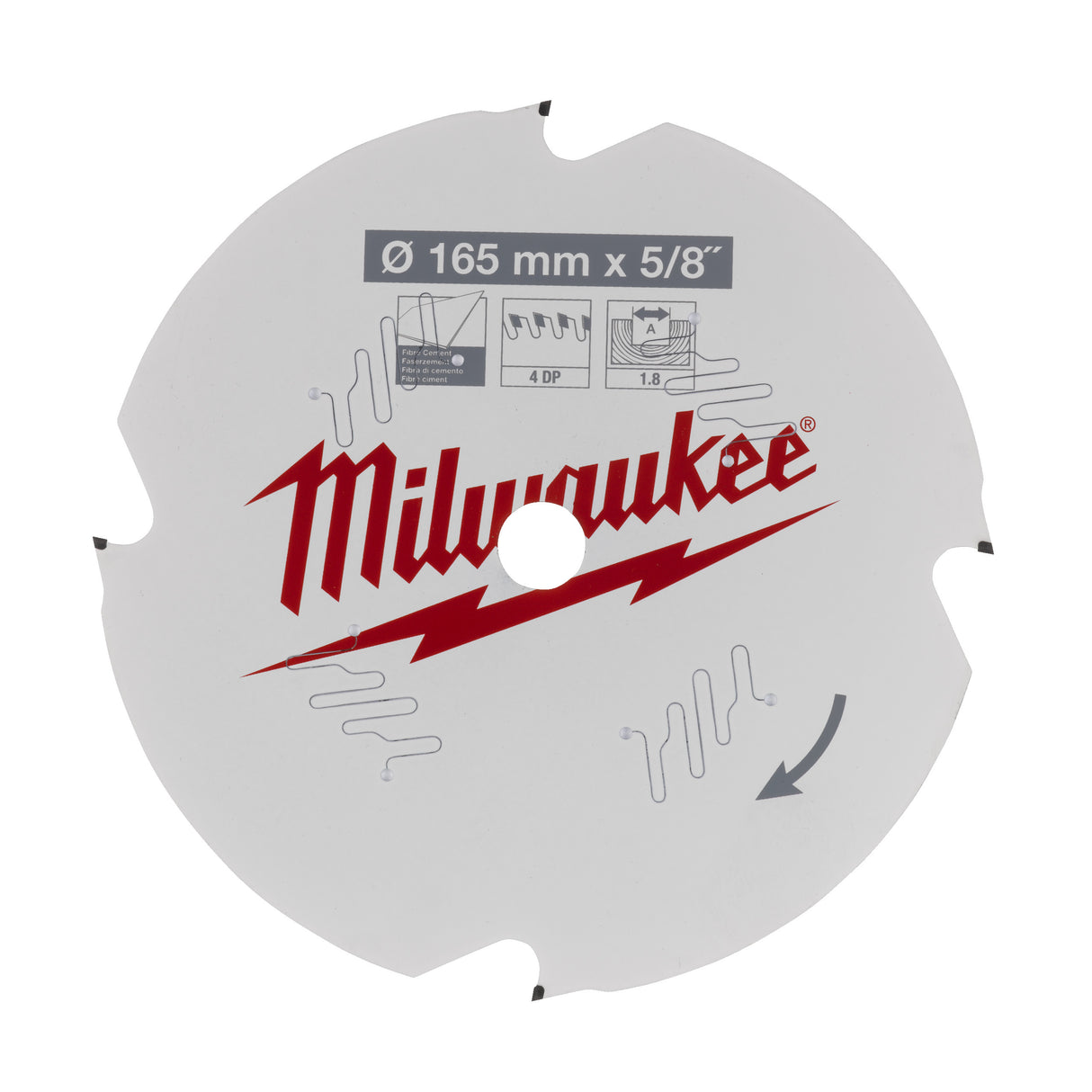 Milwaukee Pânză circular fc 165x5/8x1,8x4d 4932493217
