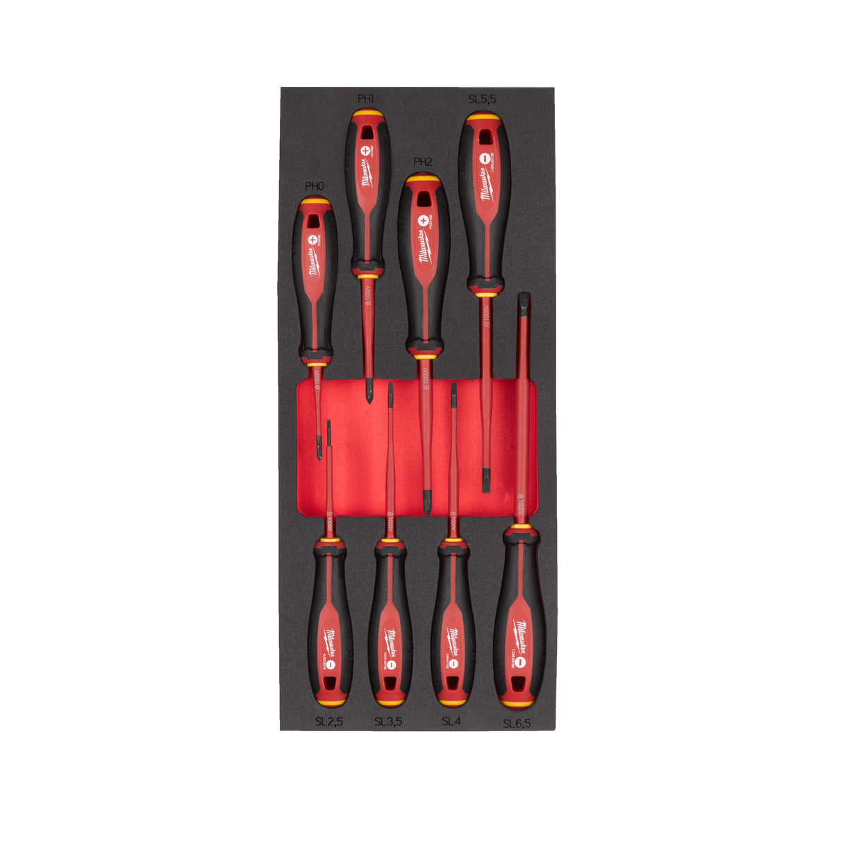 Milwaukee Set 8 bucăți șurubelnițe trilobe vde în inserție spumă 4932493249