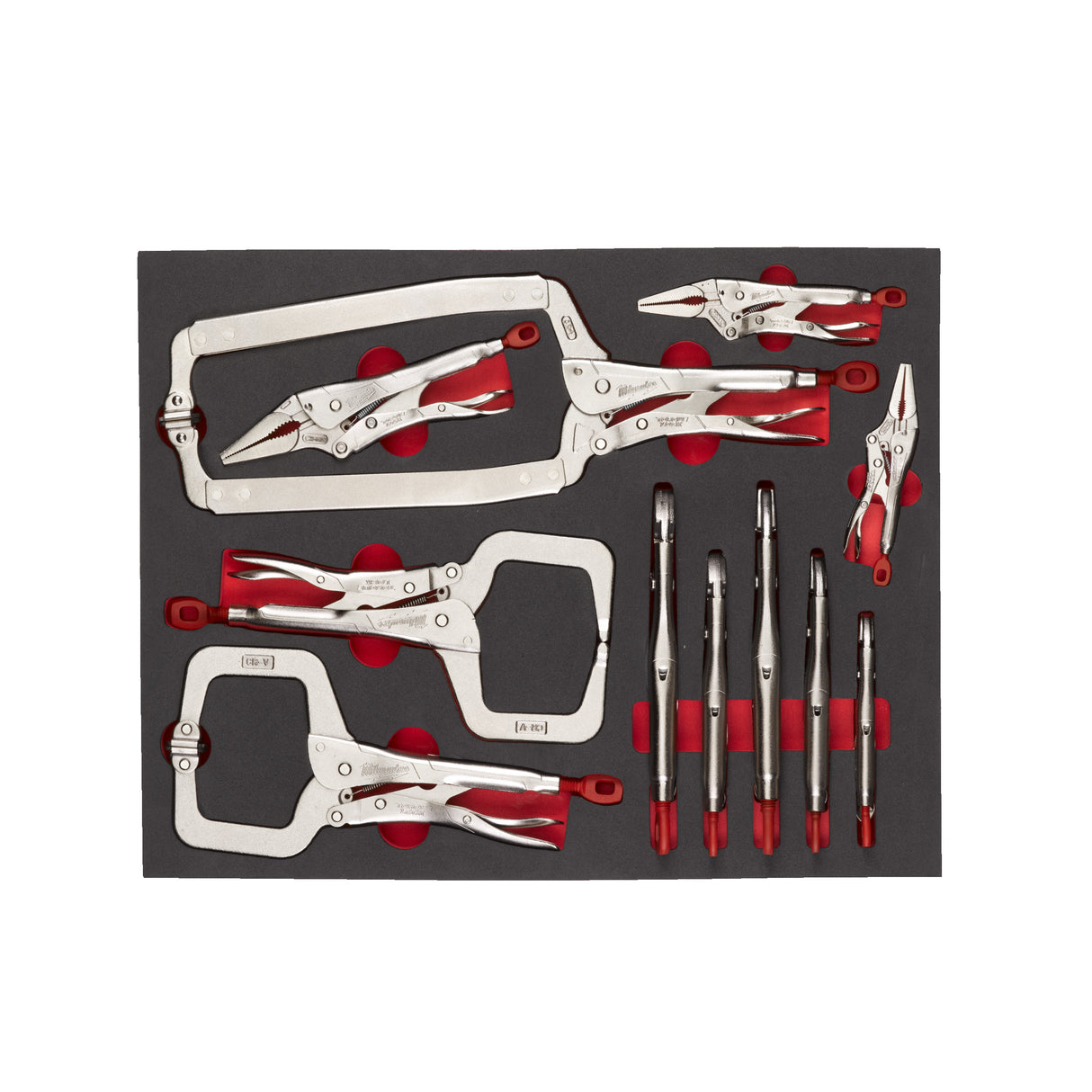 Milwaukee Set 11 bucăți clești în inserție spumă 4932493251