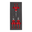 Milwaukee Set 3 bucăți clești în inserție spumă 4932493256