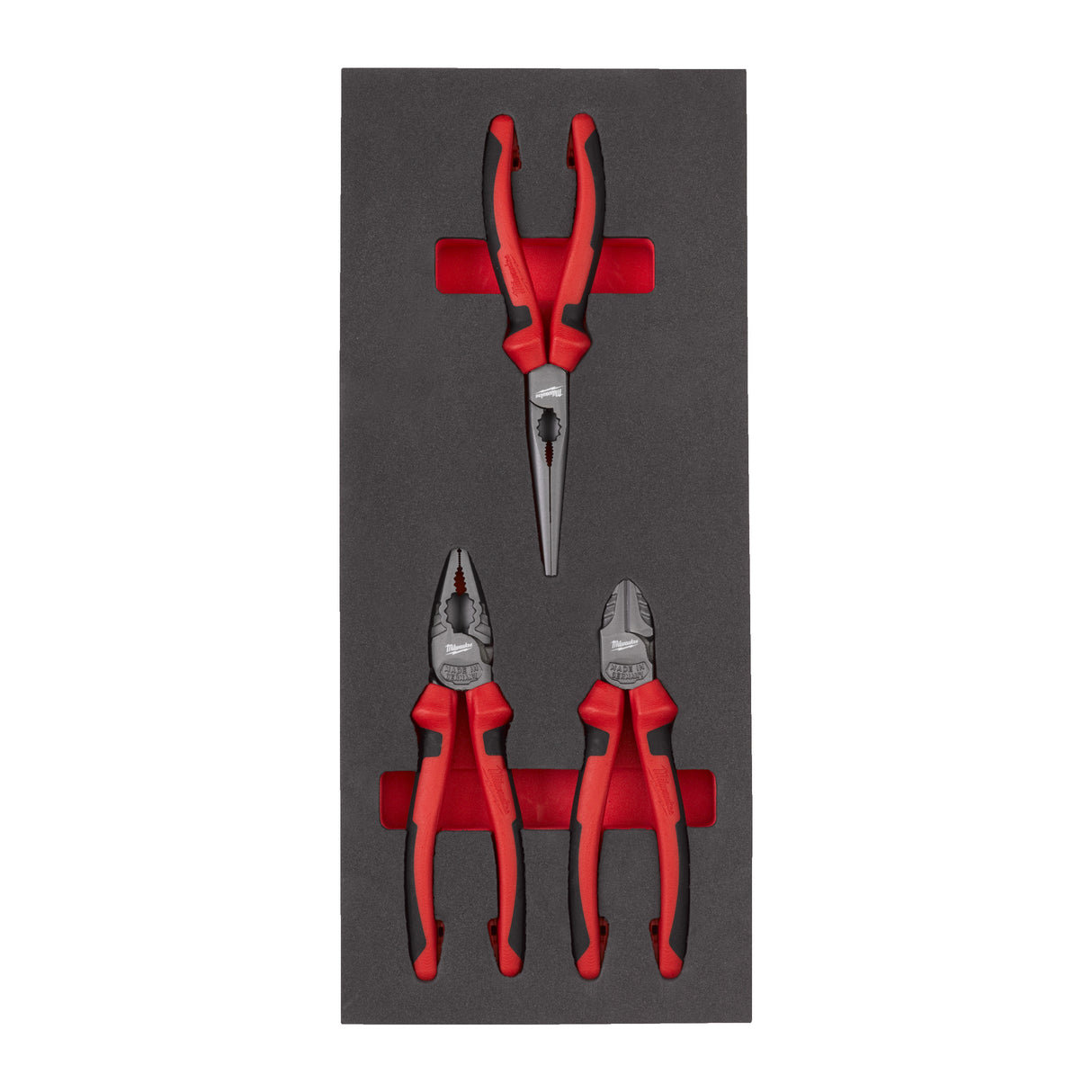 Milwaukee Set 3 bucăți clești în inserție spumă 4932493256