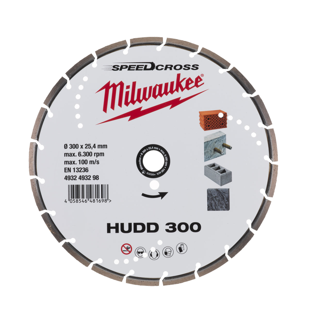 Milwaukee Disc diamantat speedcross hudd 300mm 4932493298