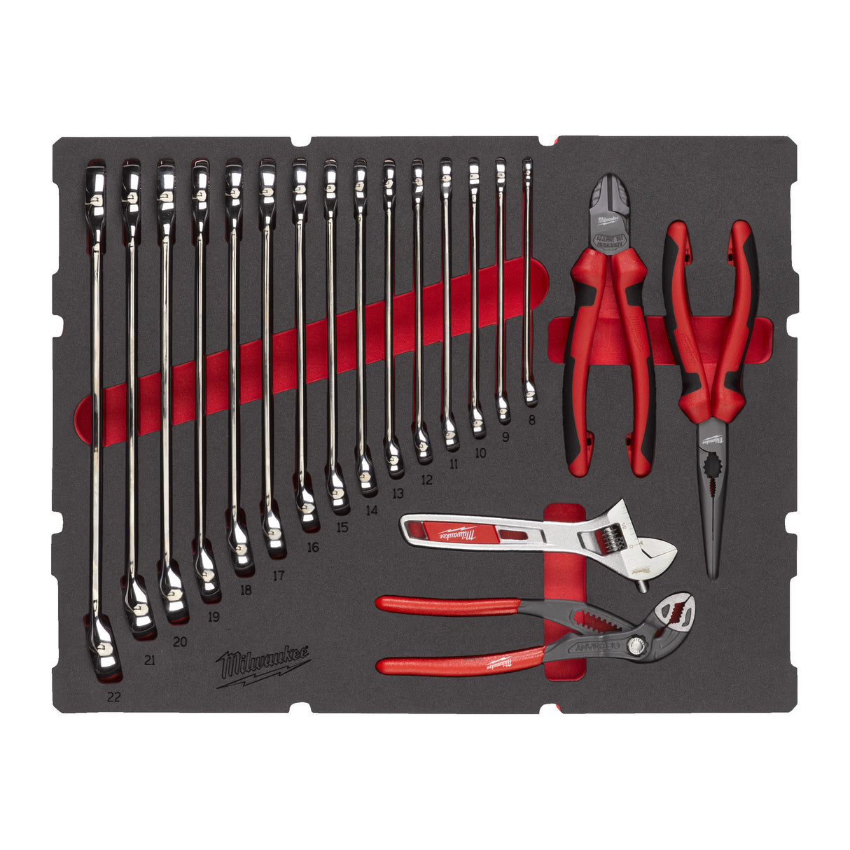 Milwaukee Clești și chei fixe maxbite în inserție de spumă 4932493339