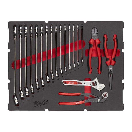 Milwaukee Clești și chei fixe maxbite în inserție de spumă 4932493339