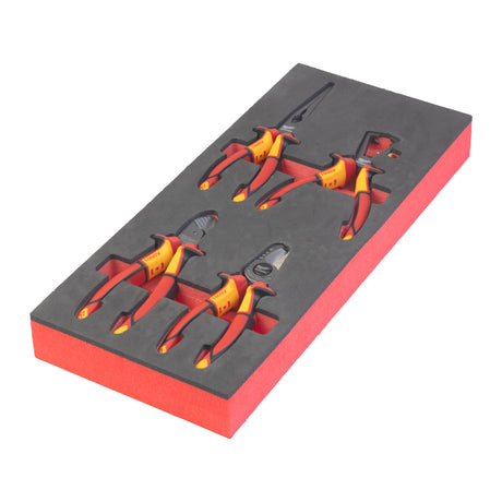 Milwaukee Set de 4 clești vde în inserție de spumă 4932493460