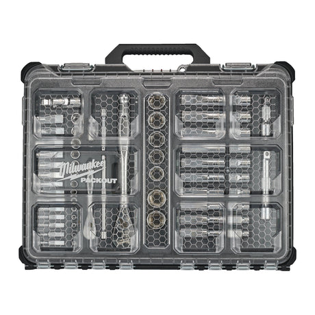 Milwaukee Set 63 chei cu clichet 1/4in + 1/2in  4932493661