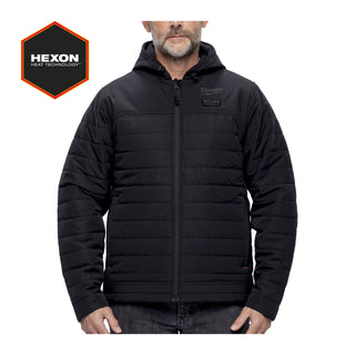 jacheta puffer incalzita m12 hexon neagra Milwaukee