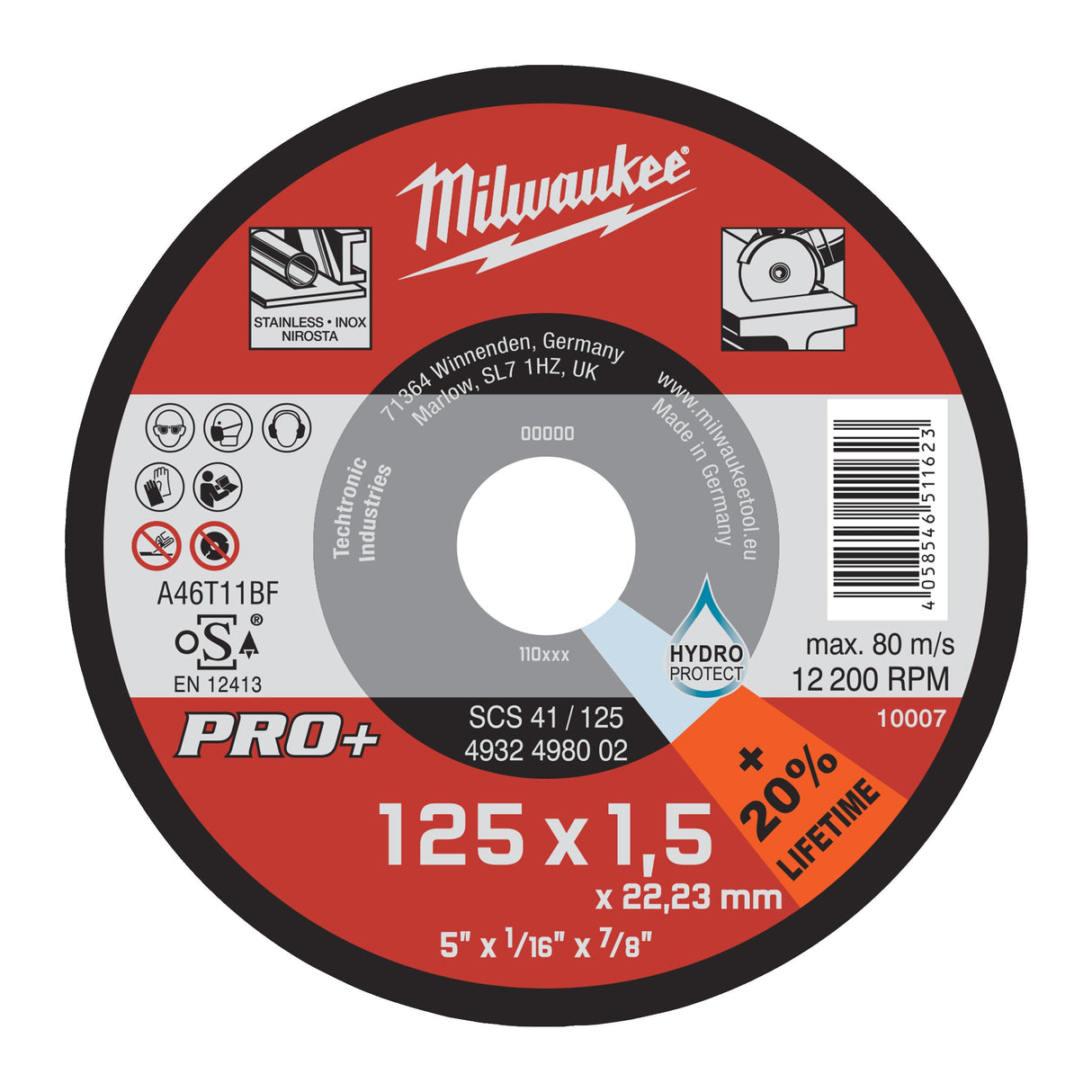 Discuri subțiri PRO+ pentru debitare metal Milwaukee