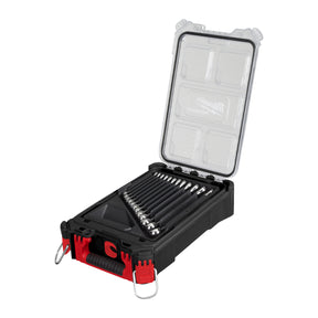 Milwaukee Set 15 chei combinate MAXBITE cu Packout 4932498141