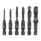 Milwaukee 4932479836 Set 6 burghie 1/4" hss-g combi