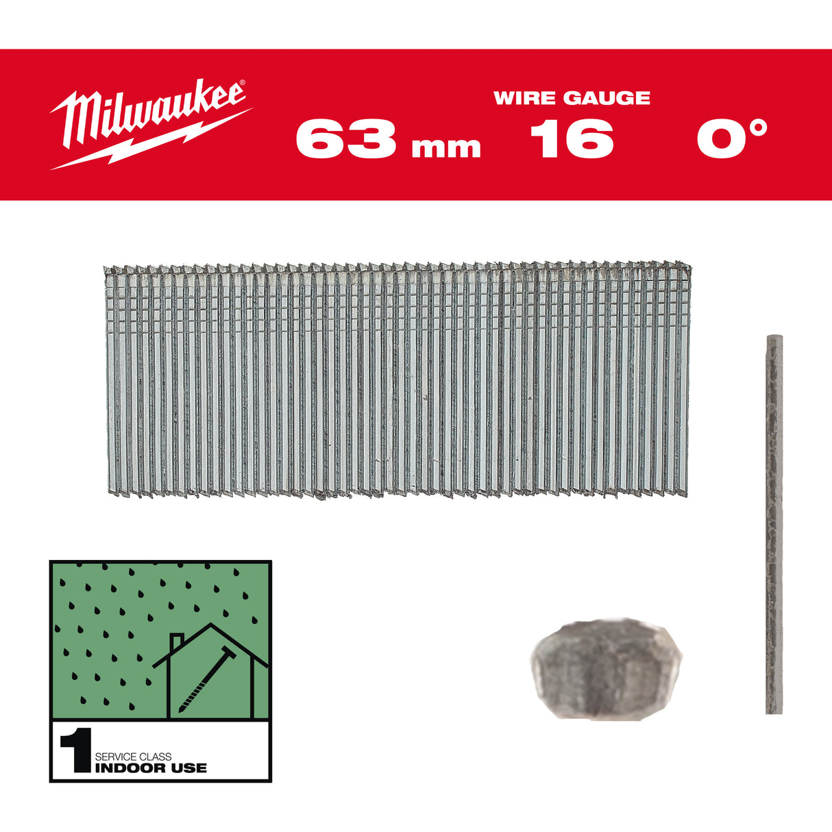 Milwaukee Cuie 16g/0°/63mm/g/sc1 - 2500 buc 4932498317