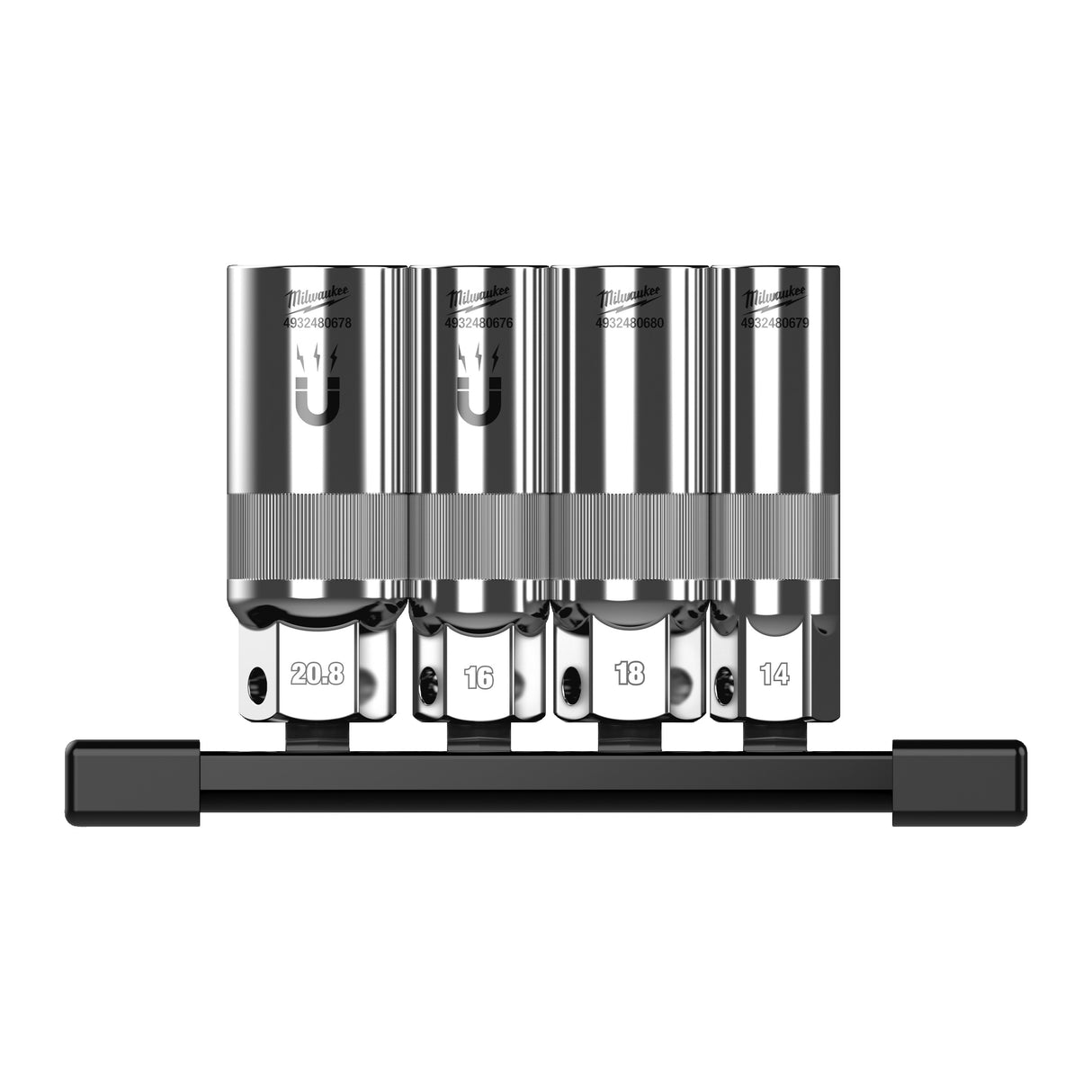 Milwaukee Set 4 chei tubulare bujii ⅜″ 4932498383