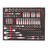 set insertie spuma goala pentru antrenor cu clichet si tubulare 14 38 12 Milwaukee