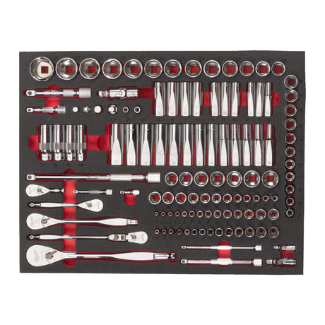 set insertie spuma goala pentru antrenor cu clichet si tubulare 14 38 12 Milwaukee