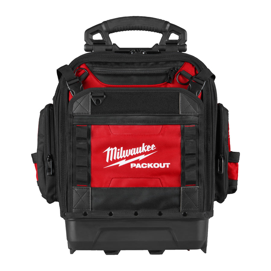 Rucsac Milwaukee PACKOUT™ – soluție robustă pentru transportul sculelor, ideal pentru profesioniști în mișcare. Construcție durabilă din material 1680D și bază modelată rezistentă la apă/impact. Oferă compartimentare inteligentă cu buzunare multiple și suport pentru laptop. Compatibil 100% cu sistemul modular PACKOUT™, oferind versatilitate maximă la locul de muncă.