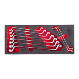 Set inserție spumă 9 buc. chei inelare cu cot Milwaukee