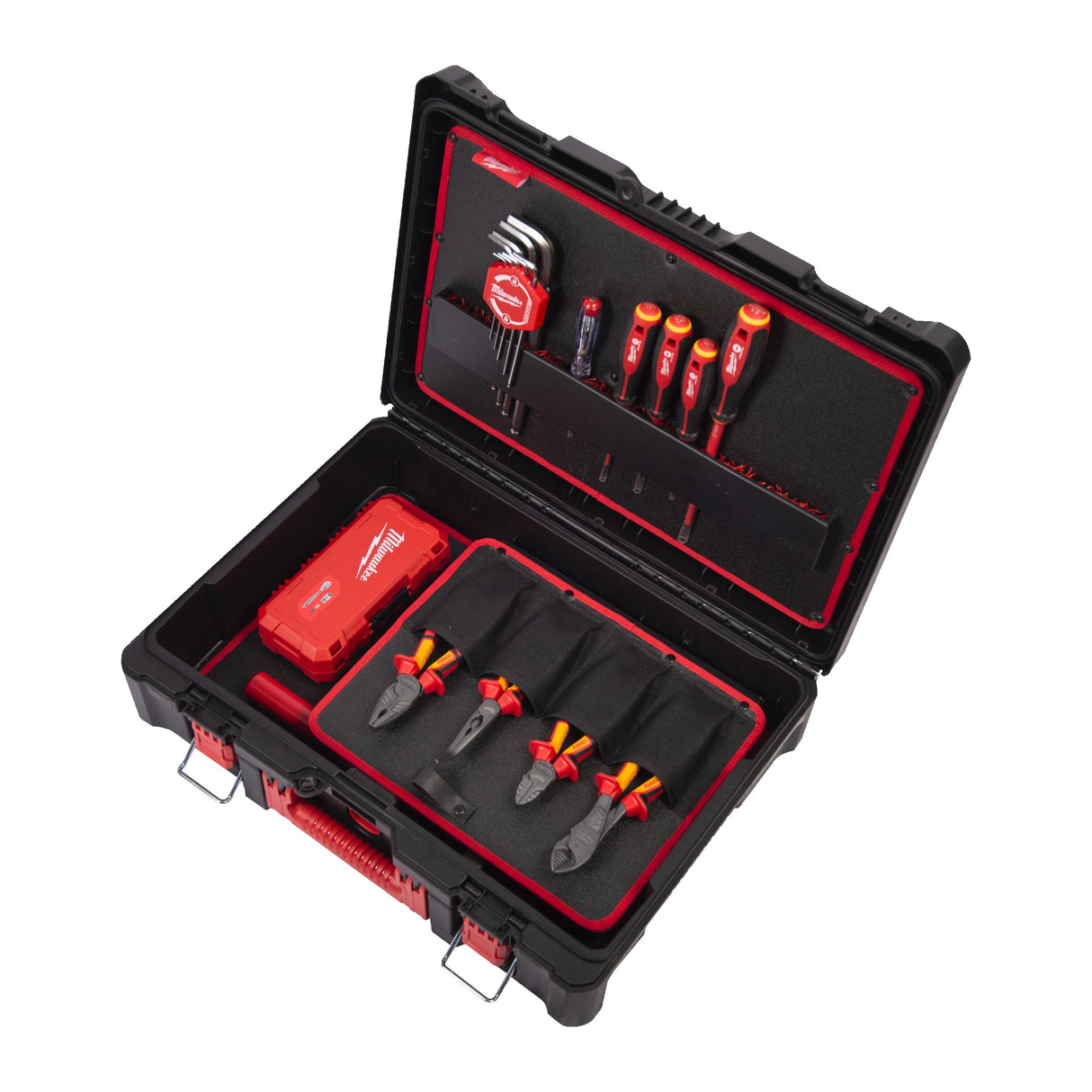 set 62 piese packout pentru electricieni Milwaukee