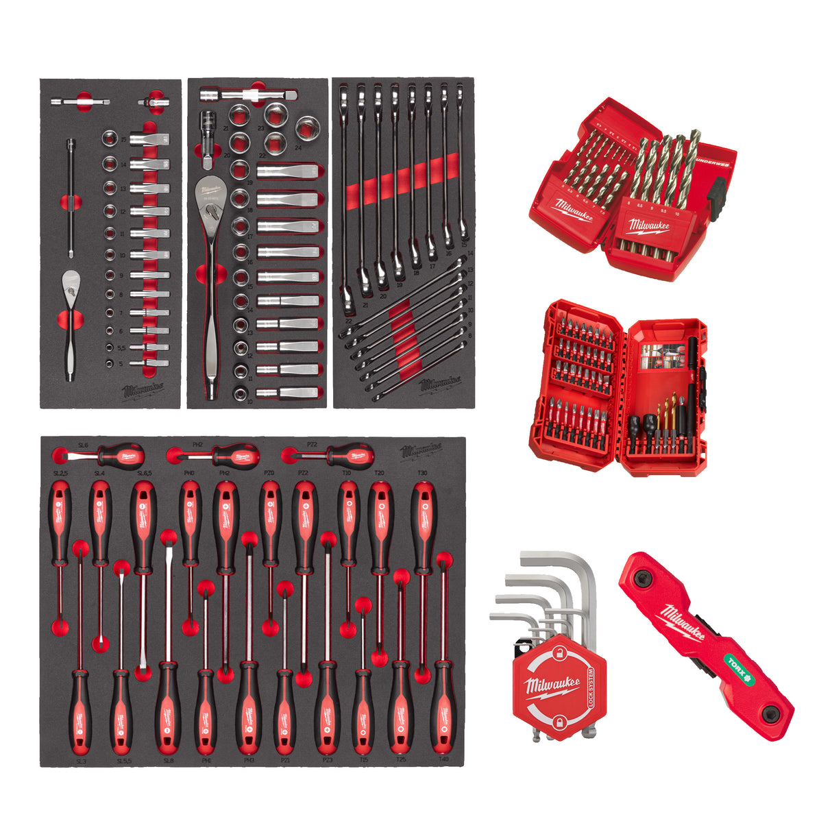 Milwaukee Master Foam Insert Set Universal 170pc 4932499473