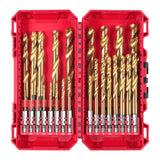 RED HEX - Burghie SHOCKWAVE™ HSS-Ground Titan pentru metal Milwaukee