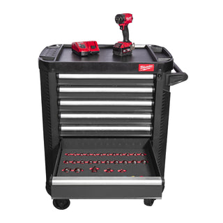 toolguard dulap de scule mobil cu 7 sertare metalic 78 cm dotat cu scule eu Milwaukee