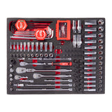 set insertie spuma antrenor cu clichet chei tubulare si cap chei tubulare 14 si 38 Milwaukee