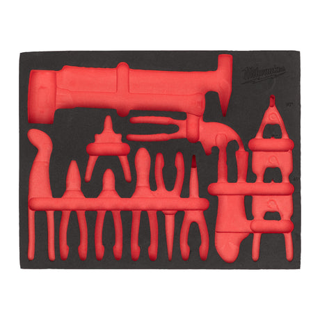 set insertie spuma cu surubelnite si leviere Milwaukee