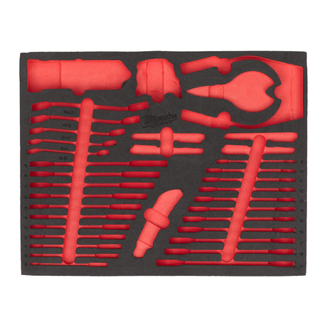 set insertie spuma clesti si ciocane Milwaukee