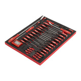 Set inserție spumă șurubelnițe și leviere (70 buc.) pentru dulapurile 46″/36″ Milwaukee