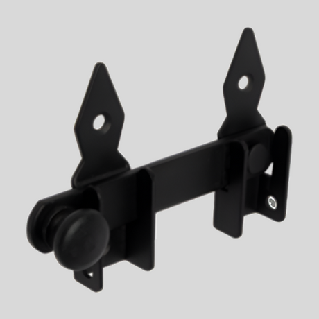 WOGO 120 Zăvor pentru poartă grădină 120x20 mm negru