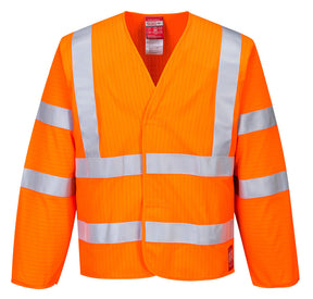 Hi-Vis Anti Static Jacket - Flame Resistant