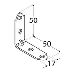 KW 50 Colțar unghi îngust 50x50x15x1,5 mm