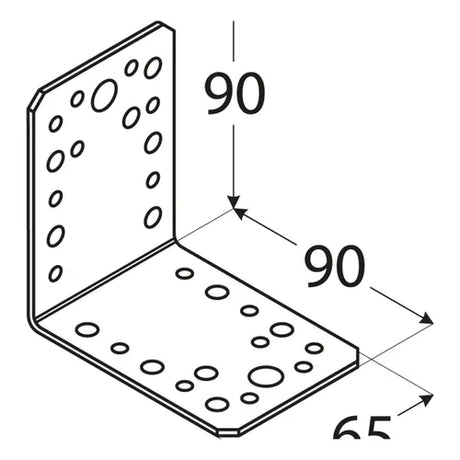 KL4 - Colțar 90x90x65x2,5 mm