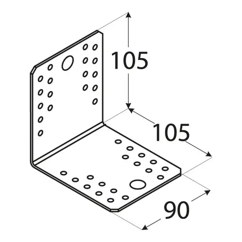 KL5 - Colțar 105x105x90x2,5 mm