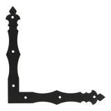 NAD 4 C - Colțar plat decorativ, negru 300x300x40x4,0 mm
